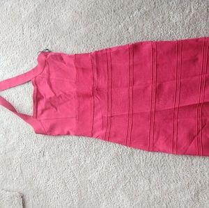 Bebe bodycon dress hot pink